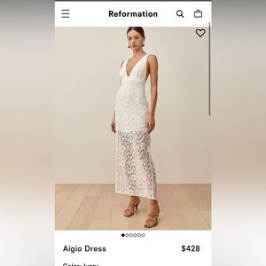 Reformation Aigio Dress - size 2 never worn with tags